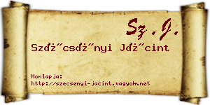 Szécsényi Jácint névjegykártya